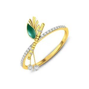 ❤Ethnic Trends Zircon Thin Bague Dainty Fashion Ring for Women, MARR9103